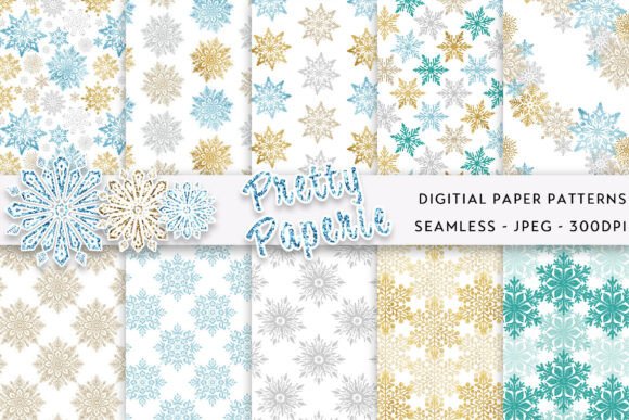 10 Christmas Digital Paper Backgrounds for Festive Designs