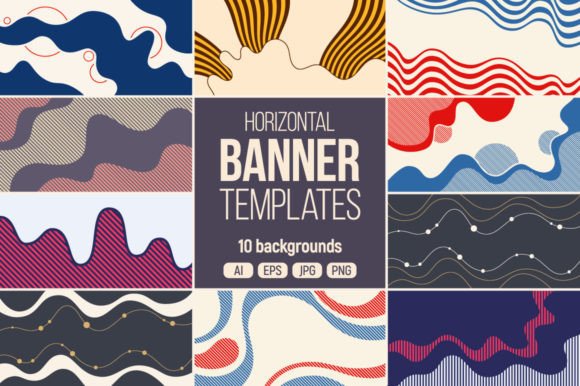 Abstract Backgrounds, Banners Collection: A Designer's Visual Toolkit