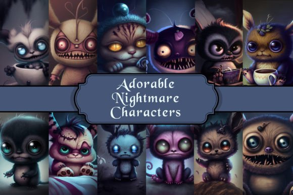 Adorable Nightmare Character Backgrounds: Cute Meets Creepy