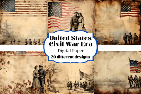 Authenticity in Design: US Civil War Digital Paper Backgrounds