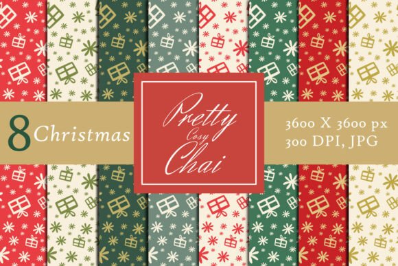 Charming Hand-Drawn Christmas Backgrounds for Crafters