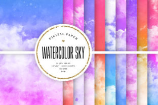 Colorful Watercolor Sky Backgrounds: A Designer's Dream Canvas