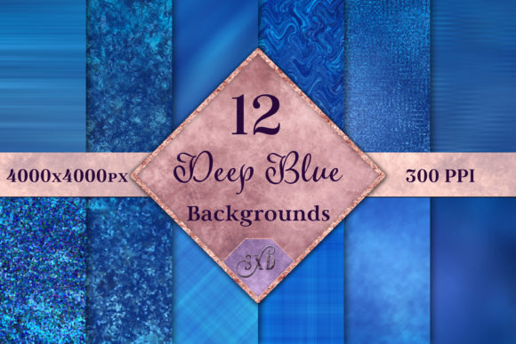 Deep Blue Backgrounds: 12 High-Resolution Images for Your Projects