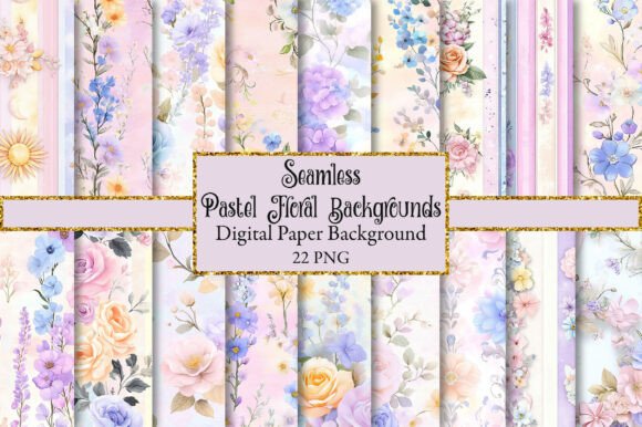 Effortless Elegance: Using Pastel Floral Scrapbook Backgrounds