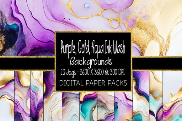 Elevate Your Projects with Luxurious Ink Wash Backgrounds