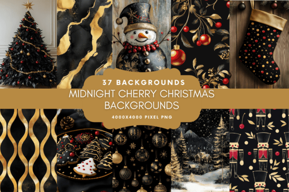 Midnight Cherry Christmas Backgrounds: A Deep Dive into Festive Design