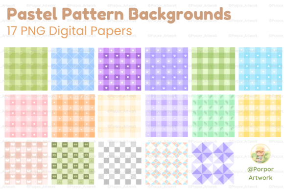 Soft & Stylish: Using Pastel Pattern Backgrounds 17 PNG