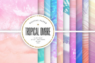 Summer Backgrounds: Tropical Ombre Designs for Vibrant Projects
