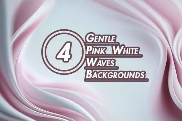 The Serene Power of Gentle Pink White Waves Backgrounds