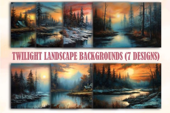 Twilight Landscape Backgrounds: Elevate Your Visual Projects