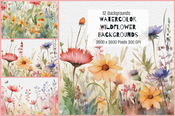 Watercolor Wildflower Backgrounds: A Designer's Guide to Organic Beauty